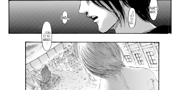 In Attack on Titan's ending Eren appears to say he killed his own mom