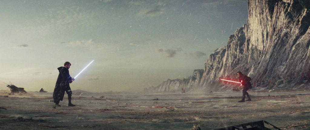 Luke skywalker faces off with kylo ren in star wars: the last jedi - top 25 best lightsaber battles in star wars!