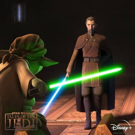 Yaddle faces off against count dooku in star wars: tales of the jedi  - top 25 best lightsaber battles in star wars!