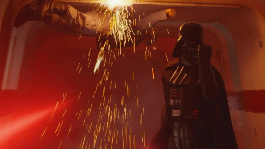 Vader cutting down rebel scum with ease - star wars: rogue one - top 25 best lightsaber battles in star wars!
