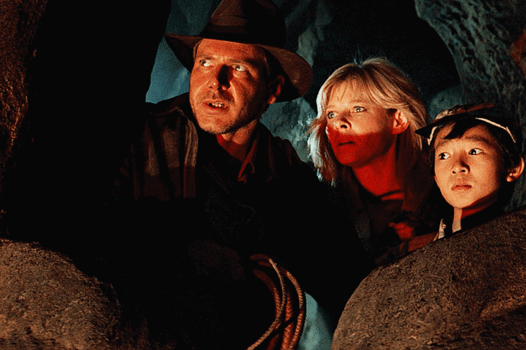 Indy, willie, and short round in "indiana jones and the temple of doom"!